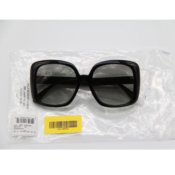 NEW GUCCI GG0714SA 001 SQURE BLACK GREY SUNGLASSES GUCCI - Picture 12 of 13